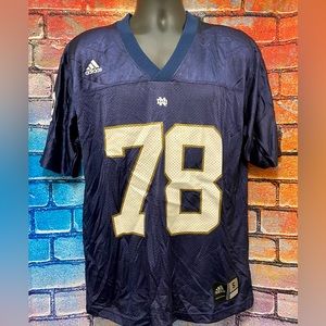 Notre Dame Fighting Irish Adidas Football Jersey Size Small